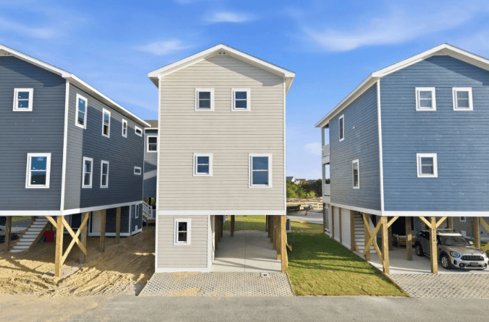 New home for sale in Avon NC, 3br house Kinnakeet Villas, home site 7